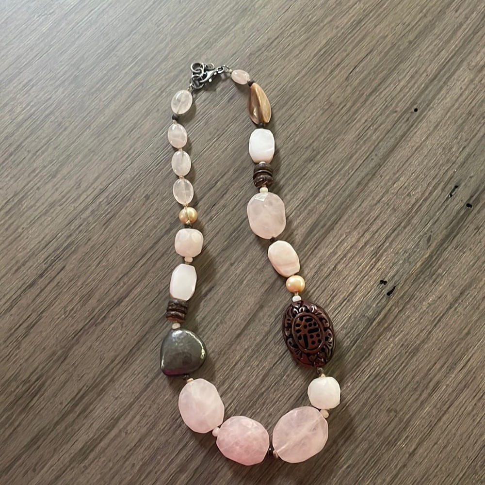 Silpada Retired Rose Quartz Necklace